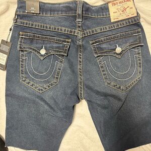 True Religion Dark Blue Denim Shorts